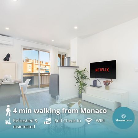 Monaco A Pied - Spacieux Appartement - Balcon - Ca Beausoleil Bagian luar foto